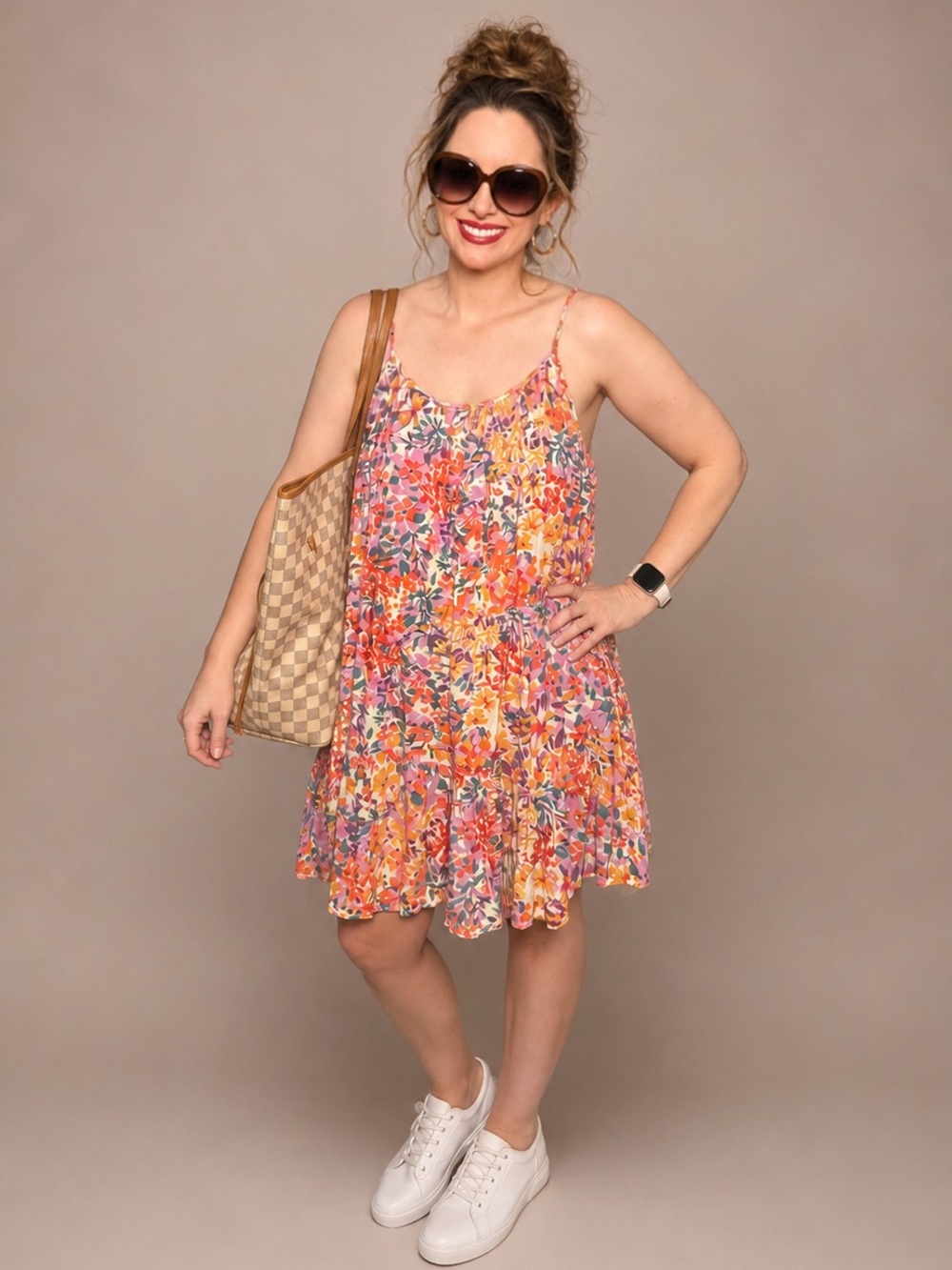 Floral Tiered Sundress in Multi